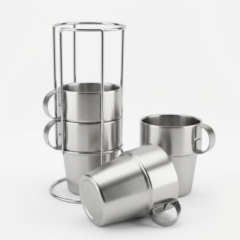 Gongziyu Outdoor Insulated Stainless Steel Beer Cup Set