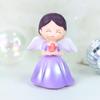 Fairy Princess Birthday Cake Decor: Gold Balls, Clouds & Colorful Wings Resin Ornaments