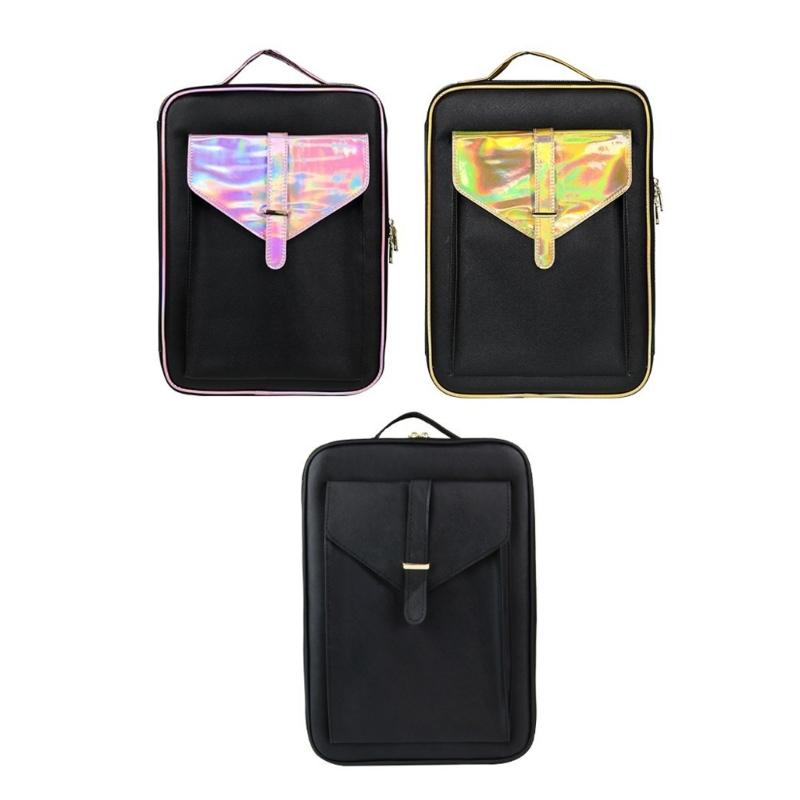 Large Capacity PU Leather Hairdressing Tool Organizer Carry Case for Salon Essentials and Travel Use