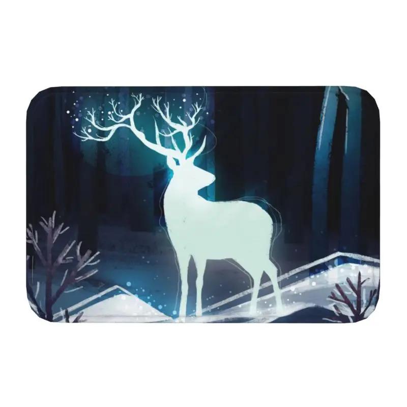 Custom Deer Doormat Mat Anti-Slip Kitchen Bath Living Room Rug Carpet 40*60cm