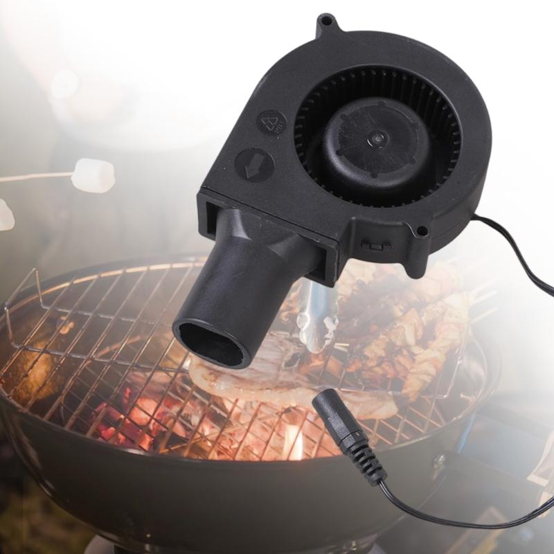 12V 9733 Blower Fan Suitable For Grilling BBQ Wood Stove Outdoor Mobile Portable Air Collecting Duct Blower with Switching