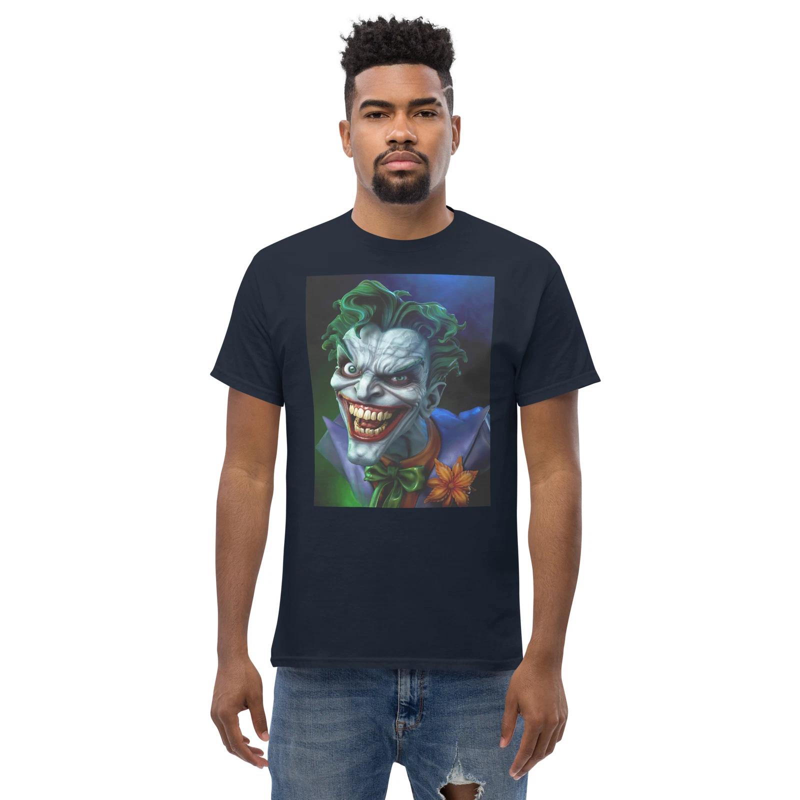 VILLAIN CHARACTER SUPER HERO JOKER FUN GRAPHIC T SHIRT Men s classic tee S