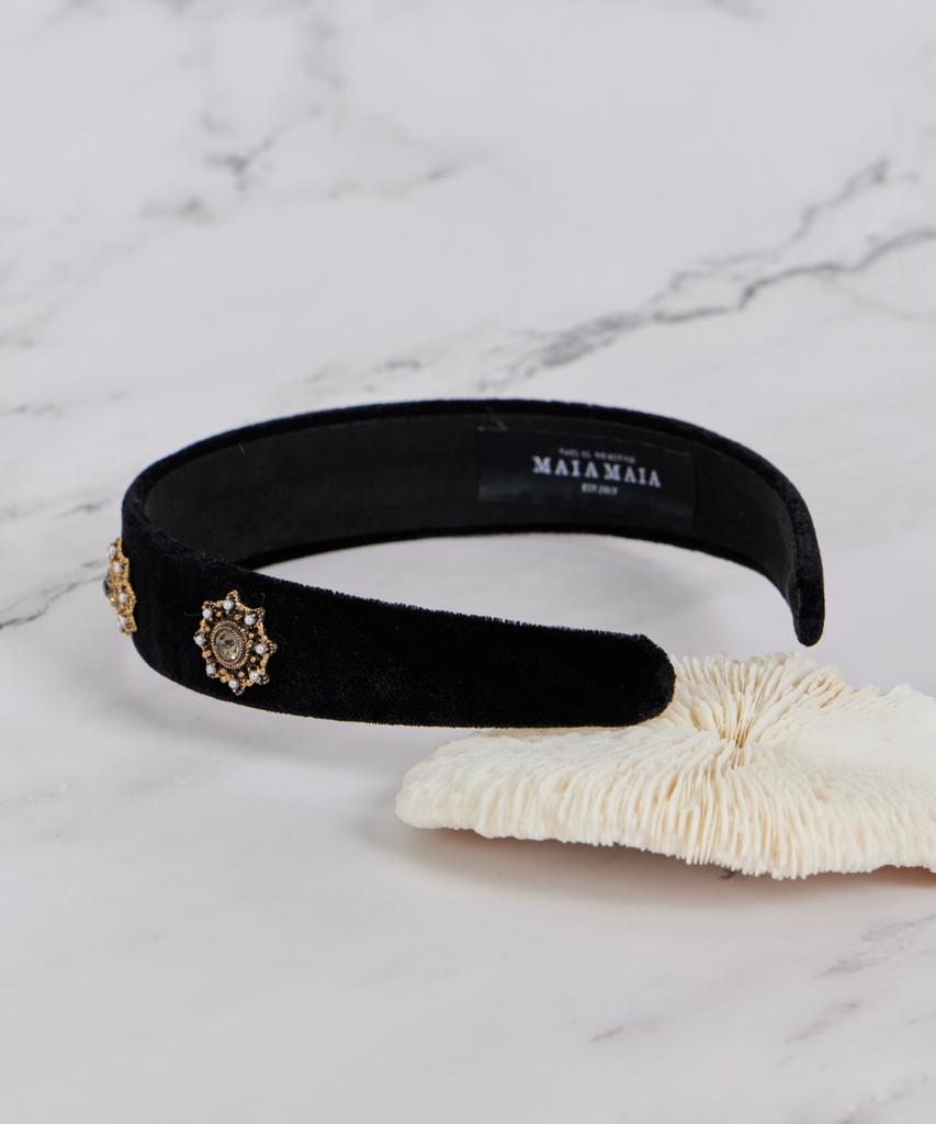 Maia Velvet Antique Hairband