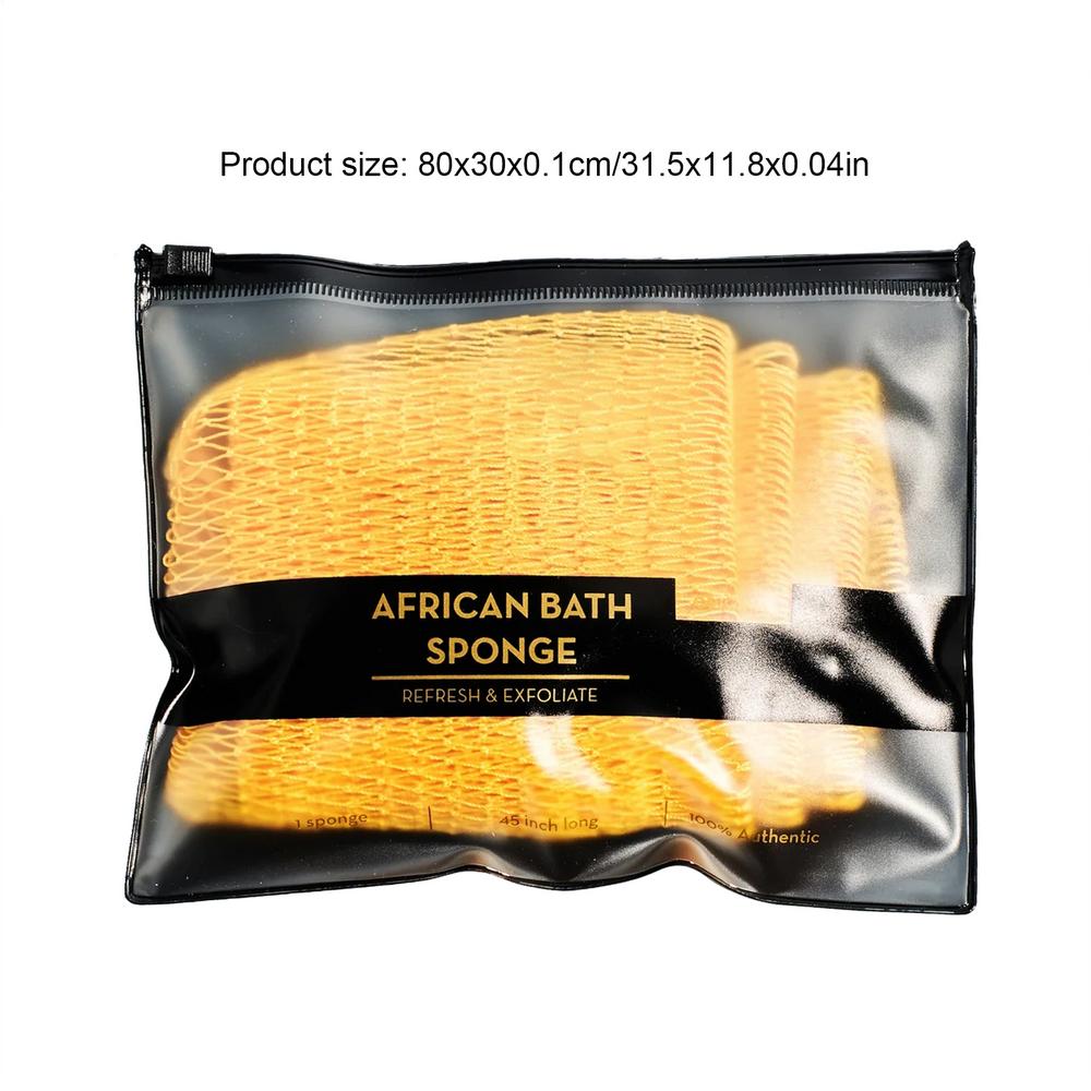 Burete de Baie din Plasă Africană Prosop Exfoliant cu Față Dublă Lufă Scrubber pentru Spate pentru Piele Netedă