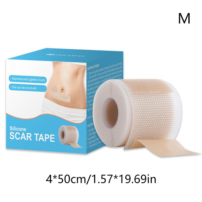 1 Roll Silicone Scar Sheets ,Silicone Scar Sheets ,Self-Adhesive Scar Cover Tape Skin Care Waterproof And Breathable