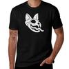 Lovejoy Cat Skull TShirt Stylish Print Short Sleeve Tee