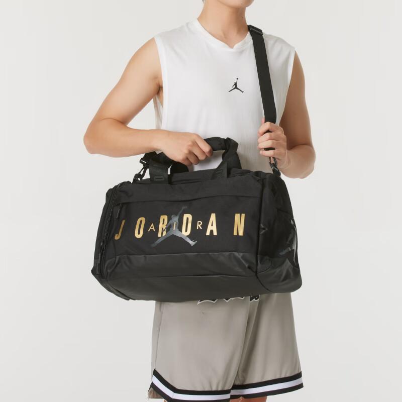 Jordan Polyester One Shoulder Crossbody Travel Bag Regular Unisex Black Jordan JD2443002AD-001