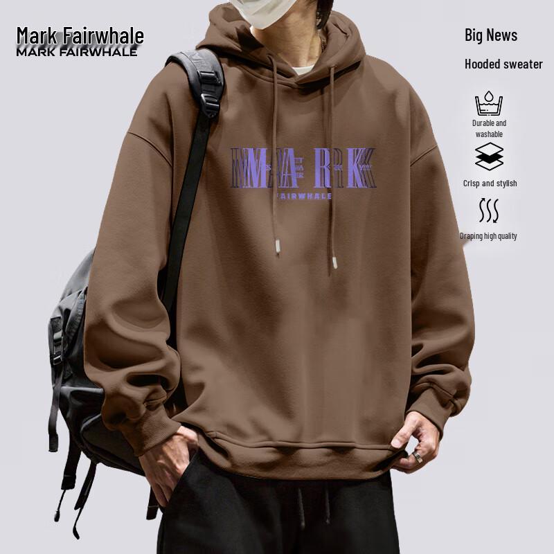 

Mark Fairwhale Men s 300g Heavyweight Loose Hooded Sweatshirt 2XL