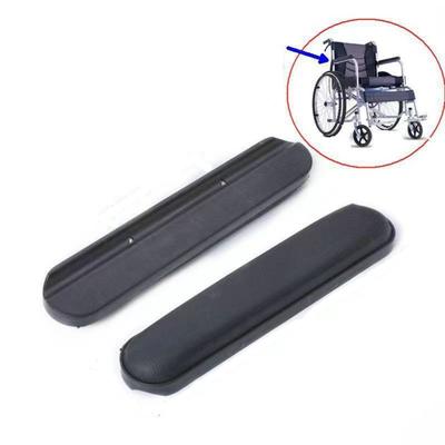 2 Stück Komfortable Rollstuhl Armlehnenpolster Leder Schwamm Ersatzteil Armlehne Weiches Polster Polsterung Armpolster Abdeckung Armlehnenhalterung