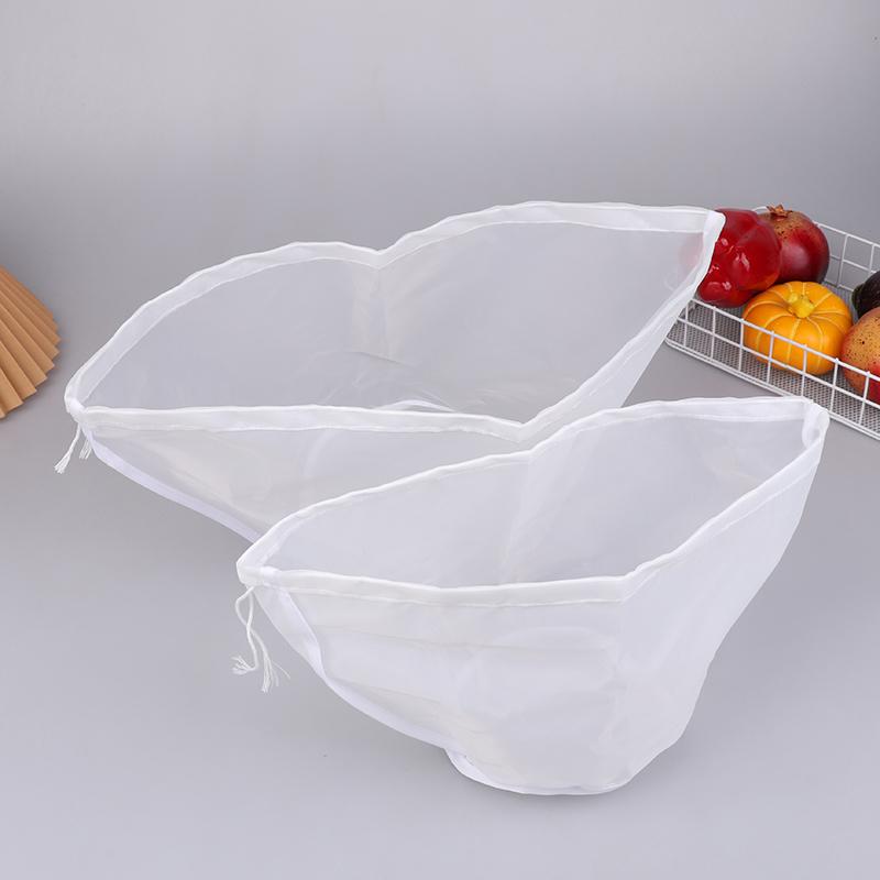 Soybean Filter Net Bag Nylon Liquid Filter Net Milk Coffee Filter Net Bag Reusable Fine Mesh Squeeze Strainer Bag Kitchen Tool