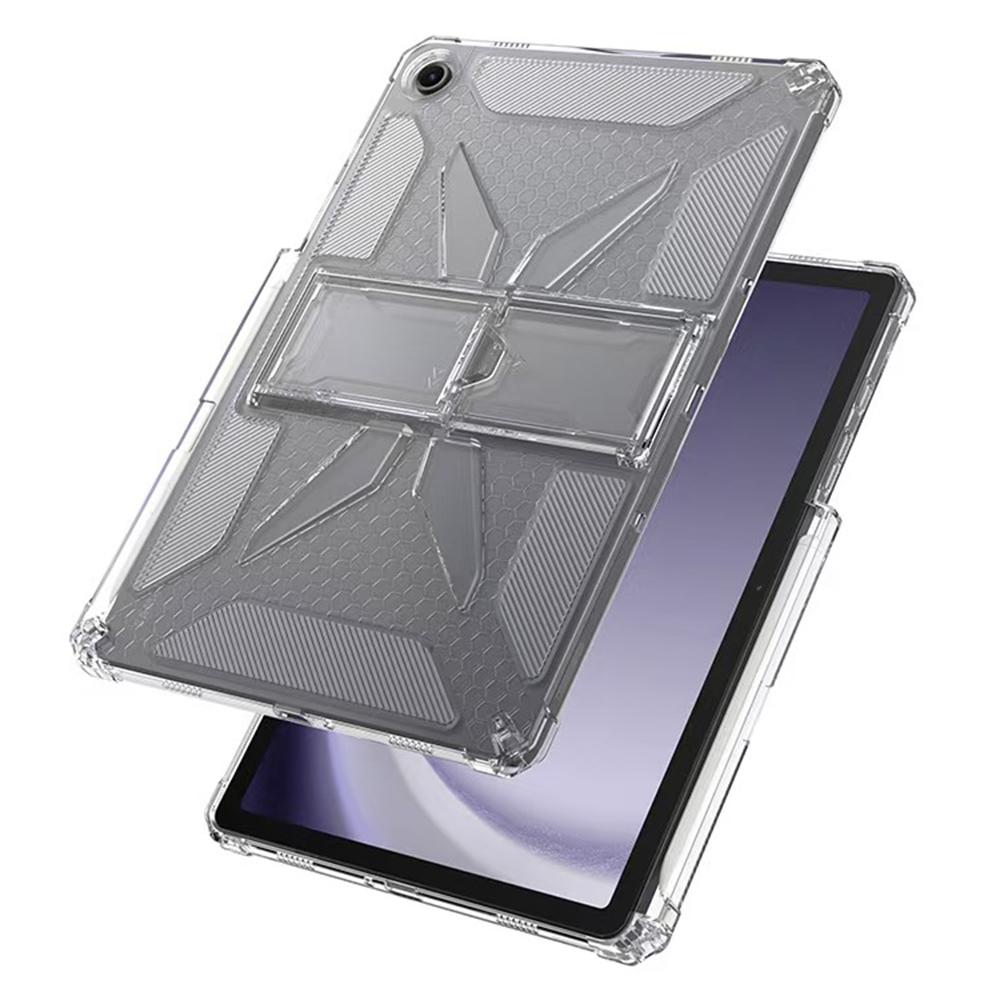 For Samsung Galaxy Tab A9 Clear Case Kickstand Shockproof TPU + PC Tablet Cover with Pen Slot