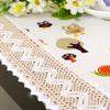 1PC Microwave Oven Machine Washable Cloth Cover Multi-purpose Cotton Linen 100*35cm Grease Proof Cover Kitchen Decor Dust Cover