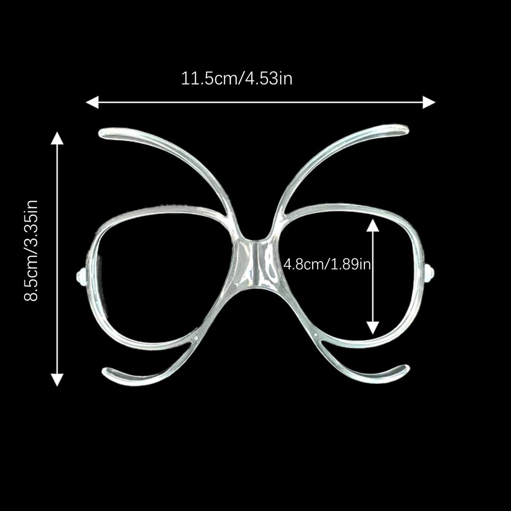 

Вставки для лижних окулярів за рецептом Регульований оптичний адаптер Гнучка вигинається внутрішня рама Для тих, хто носить окуляри Катання на лижах на відкритому повітрі