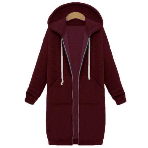 Europe, America, cross-border Amazon autumn and winter super long velvet large size women's sweater loose hooded jacket cardigan