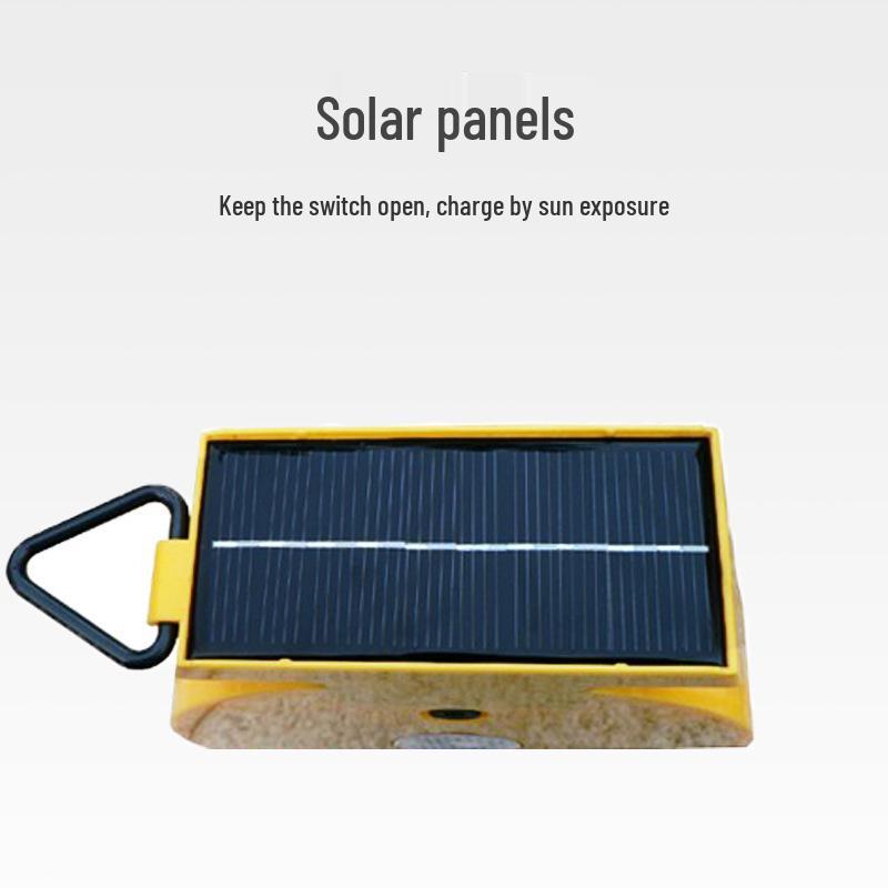 

Solar-Powered Nighttime Warning Light for Traffic and Construction Safety High-Brightness Red-Blue Strobe Warning Light