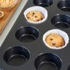 Non-Stick Muffin Pan Carbon Steel Cupcake Mold Kitchen Baking Tool Cheesecake Pan  Bakery