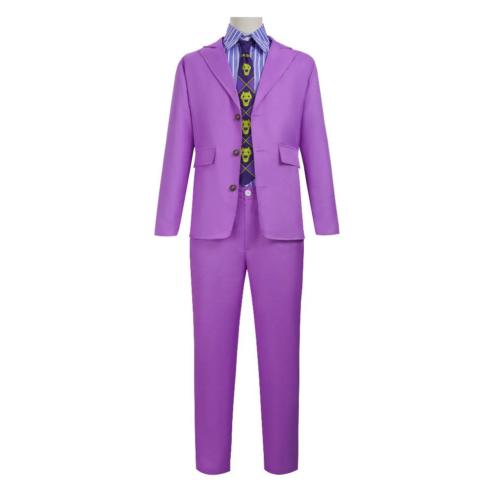 JoJo veider seiklus Yoshikage Kira Cosplay Kostüüm - Diamond is Unbreakable Kurikaela Ülikond Halloweeni & Karnevali jaoks