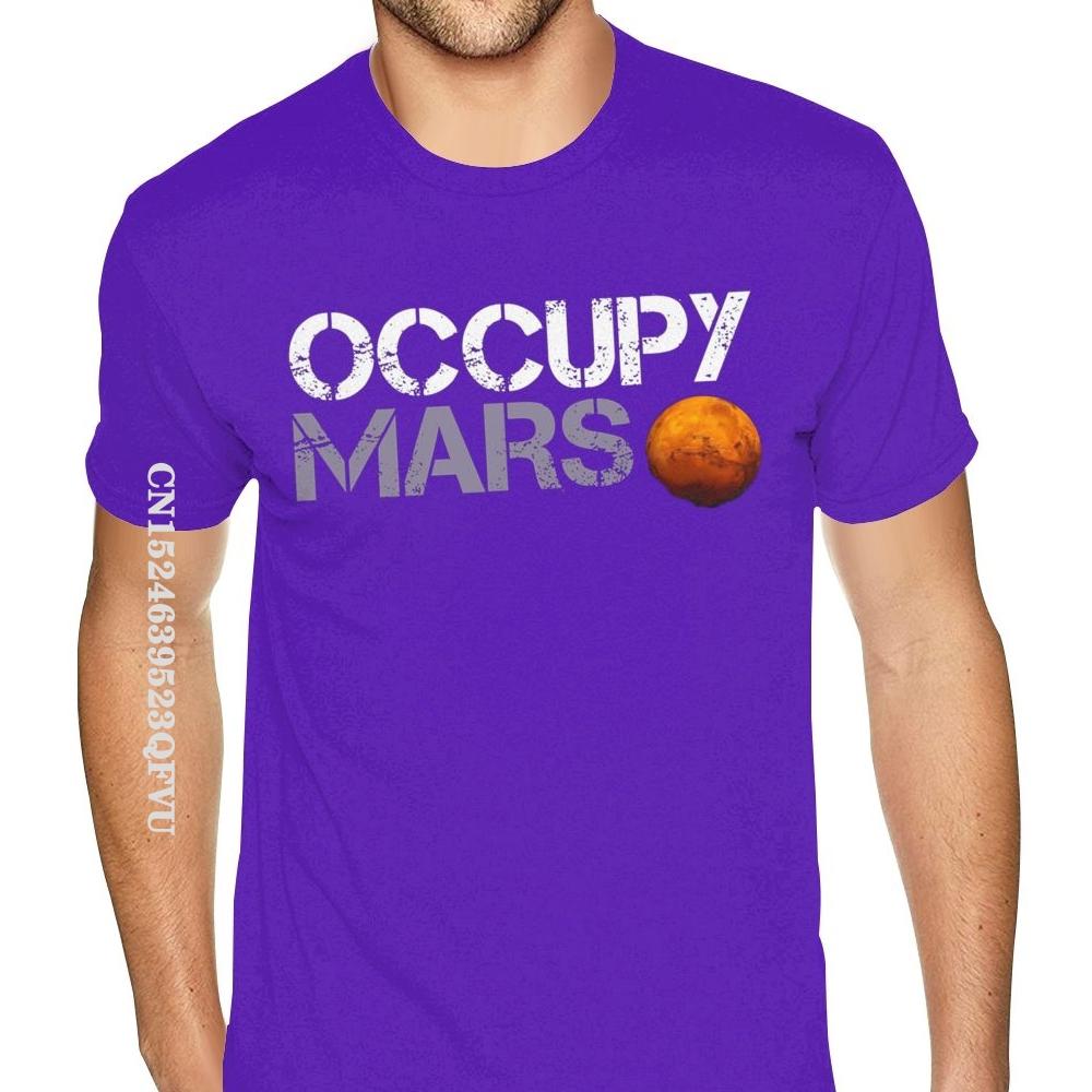 Family Elon Musk Occupy Mars Tshirt Vintage Fashion CCCP Cotton Male Plus Size Black T-Shirts Camisa Streetwear