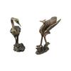 Cultural Toys Crane Figurines Pure Brass Brass Miniatures Red-crowned Crane Sculpture  Living Room
