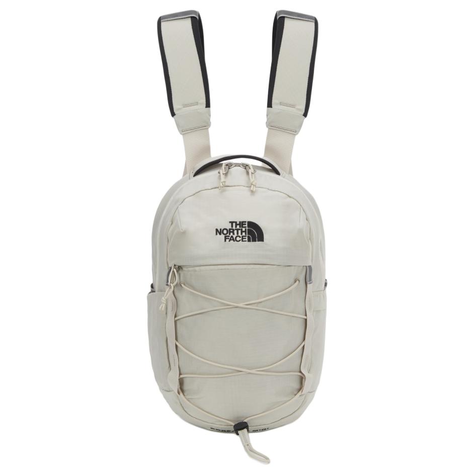 The North Face Simple Versatile Logo Embroidered Nylon Mini Backpack Men backpack Beige NM2DS07D Beige