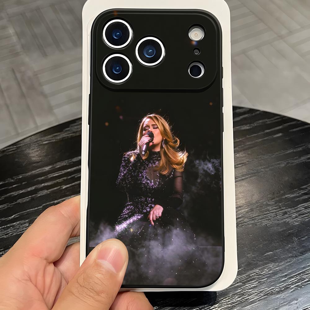 

Singer A-Adele Phone Case For IPhone 17 Pro Max 16 15 14 Pro Max 13 11 X Xs Xr 8 7Plus Silicone Cover iPhone 14 Pro