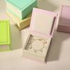 Square Jewelry Storage Case with Sponge Portable Travel Jewelry Box  Vanity Gift