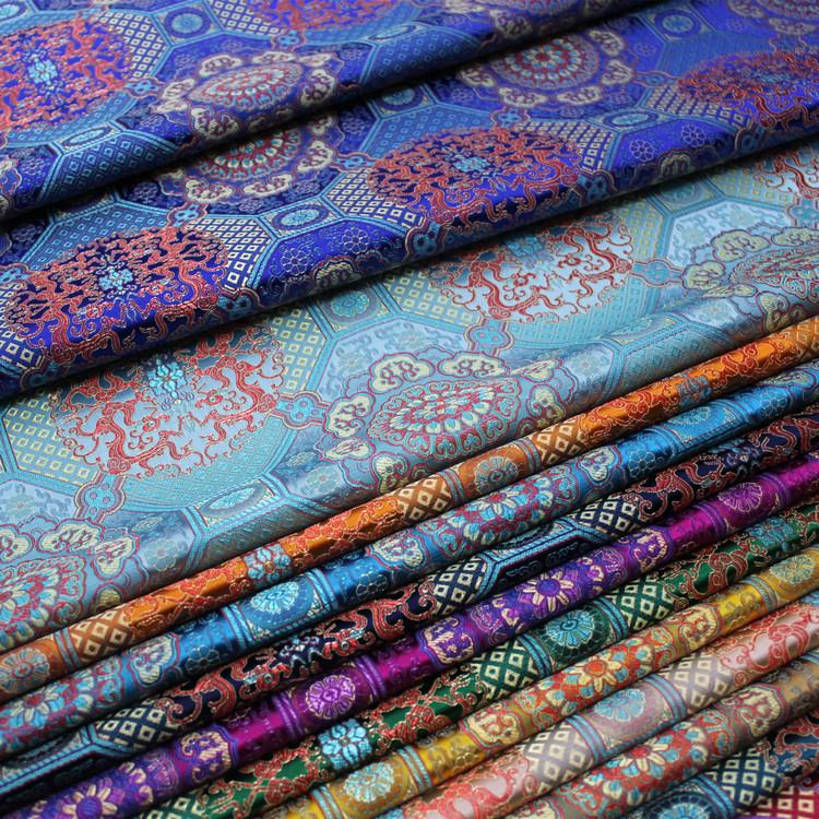 Thick Chinese Brocade Fabric With Dragon Pattern Material For Sewing 100% Polyester DIY Gift Box Sewing Packaging Cloth