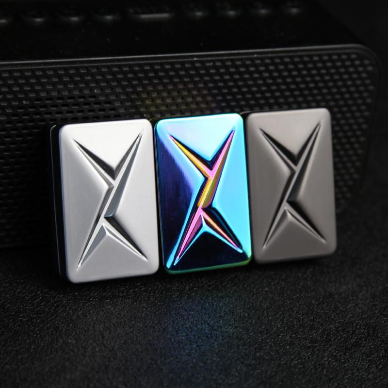 Topmix Black Infinite Edc Fidget Sliders Slider Metal Fidget Toys Stress Relief For Adults Magnetic Metal Infinite Fidget Toys Adult Gifts