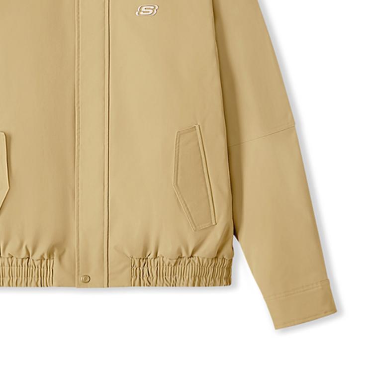 Skechers SS25 Snake Year Collection Fashion Versatile Loose Comfortable Jacket Unisex Jacket Beige L125U041-00VC