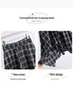 Autumn 2025 High-Waisted Irregular Black & White Plaid Skirt for Women