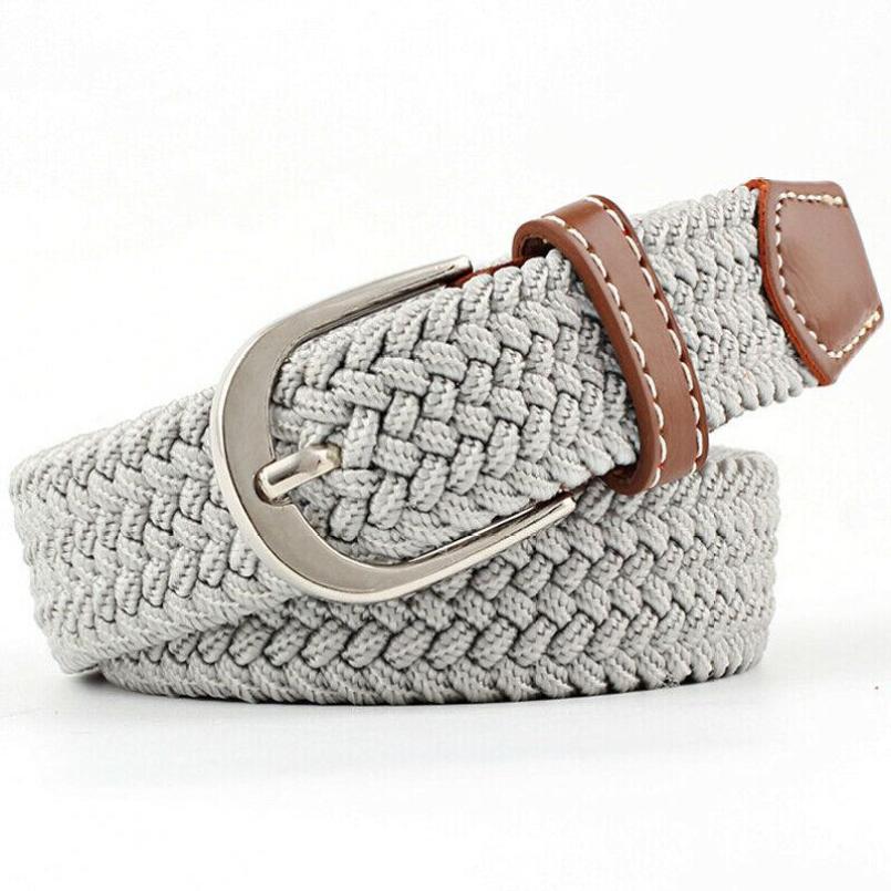 Elastic Stretch Waist Belts For Men Women Casual Stretch Woven Belt Women Waistband Student Jeans