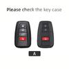 Styling Mouldings TPU Leather Car Key Case For Toyota Camry RAV4 Highlander Avalon C-HR Prius Corolla GT86 4button Accessories
