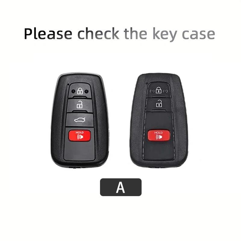 Styling Mouldings TPU Leather Car Key Case For Toyota Camry RAV4 Highlander Avalon C-HR Prius Corolla GT86 4button Accessories