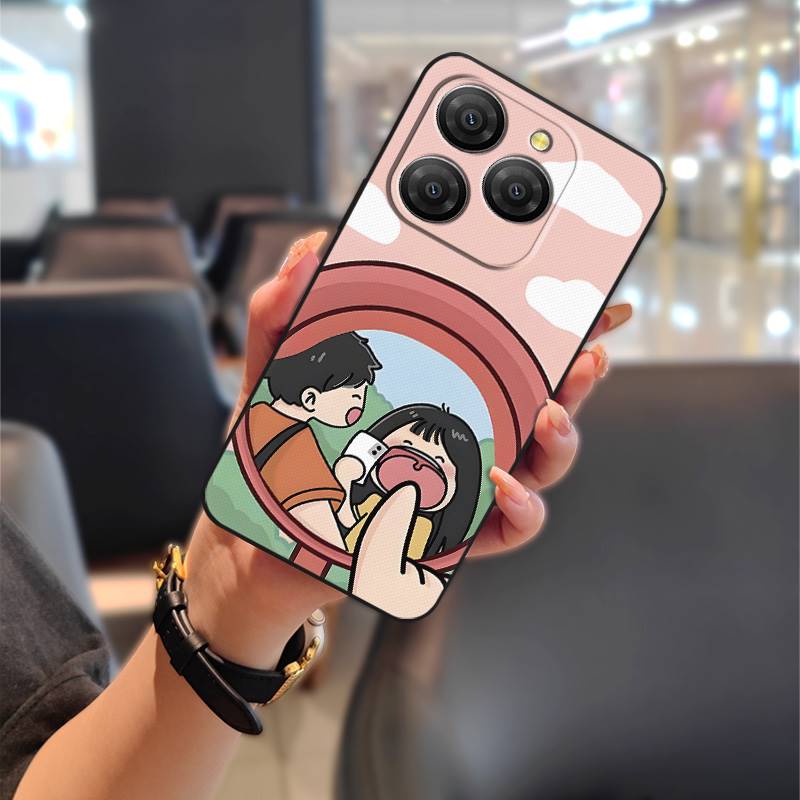 Graffiti Couple Phone Case For Blackview Shark9 5G Anti-dust Protective Cute Fashion Design Full wrap TPU Dirt-resistant