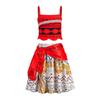 Kids' Moana Cosplay Two-Piece Set: Skirt & Grass Skirt Costume