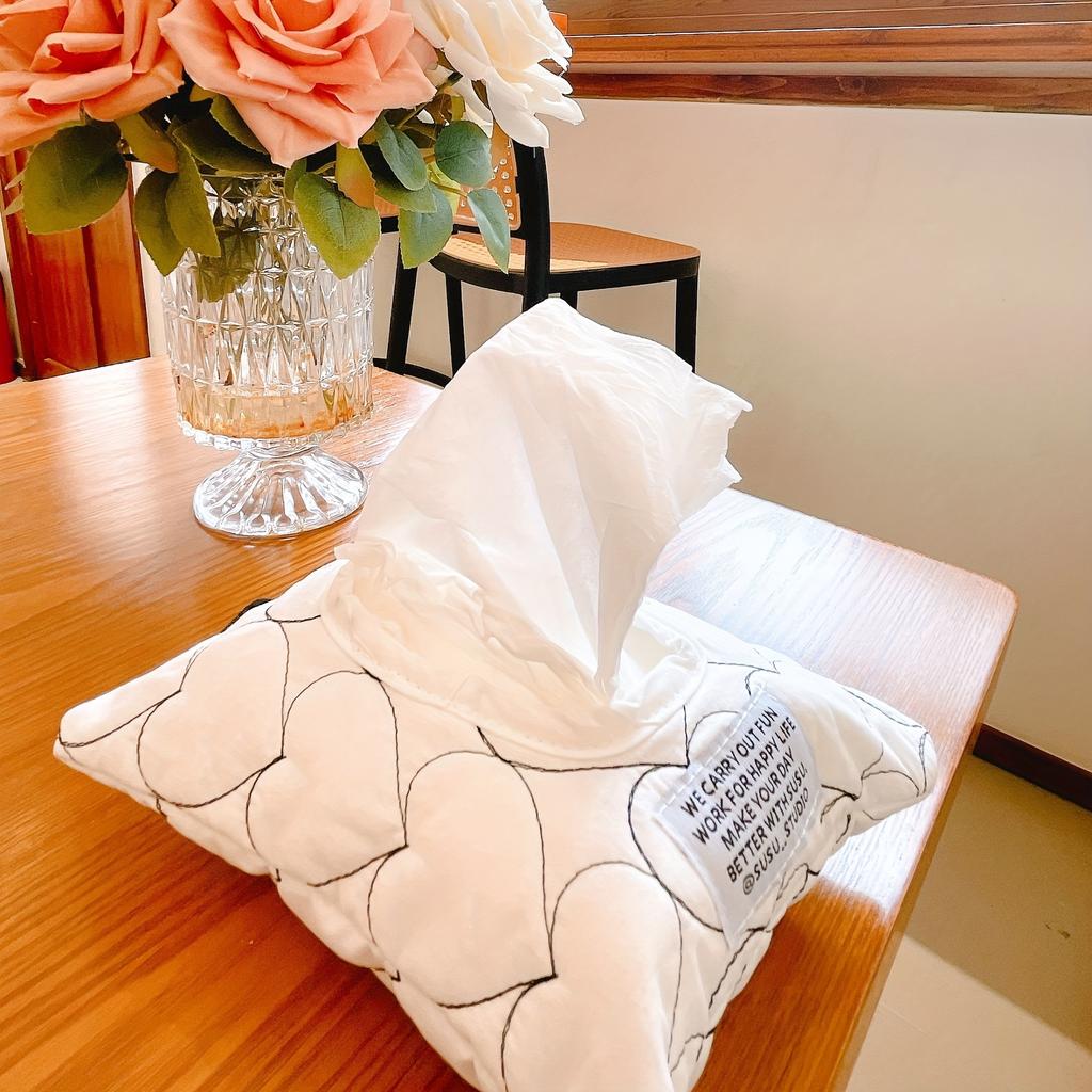 Cash Macaron-Colored Tissue Box for Stroller with Wet Wipes Hanging Bag