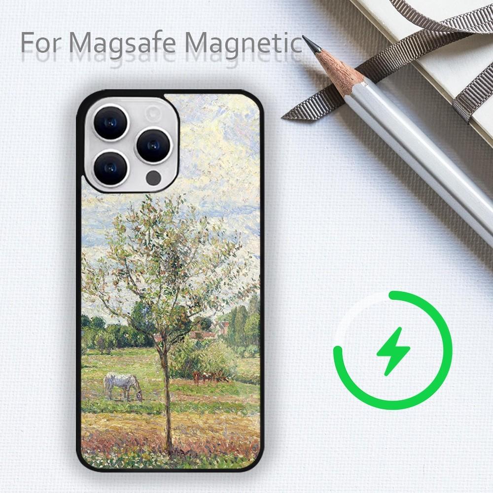 

Чехол для телефона Camille Pissarro Painting для iPhone 15 14 13 12 11 Plus Pro Max Magsafe с магнитной беспроводной зарядкой iPhone15promax