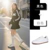 Leather women's autumn new flat-bottomed sneakers women's silver versatile comfortable women's shoes tide
