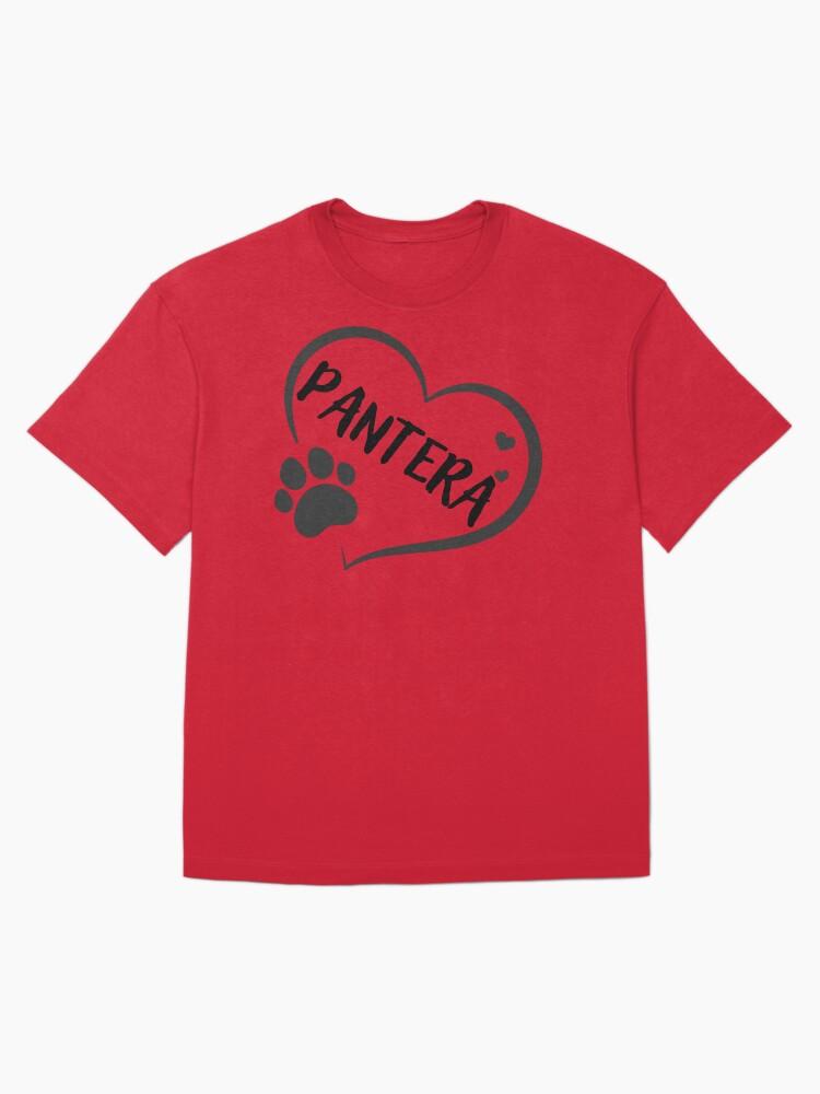 Pantera Pantera in a heart with a paw, great gift for dog or cat owners Oversized Unisex T-Shirt