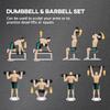 20kg 2 In 1 Adjustable Dumbbells Weight Set Dumbbell Hand Weight Barbell For Body Fitness Lifting Training For Home Office Gym Black