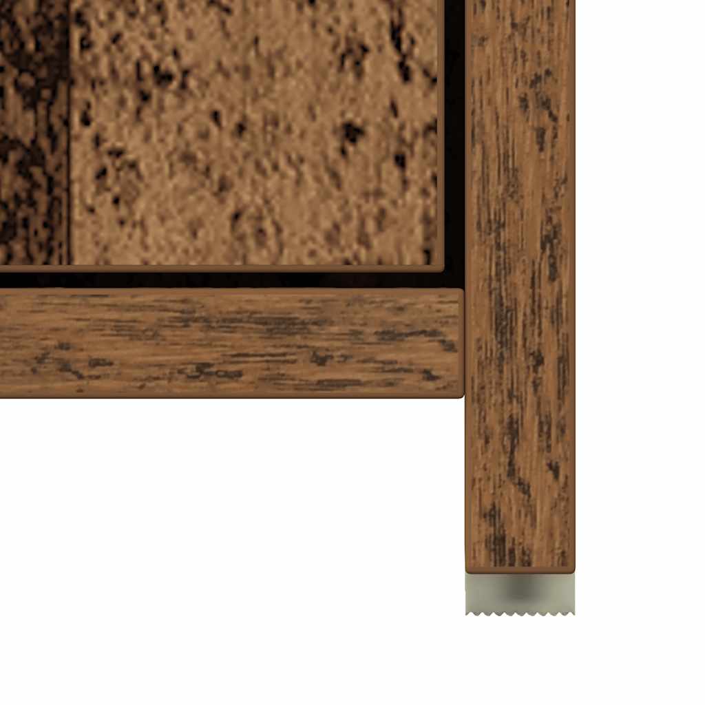Bathroom Cabinet with Rustic Wood Look 30 x 30 x 183.5 cm Engineered Wood