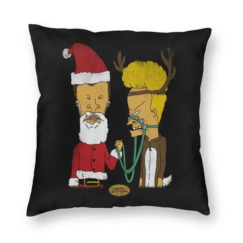 

Popular MTV Beavis And Butthead Pillow Case For Sofa Prank Call Hoodie Gift Items Nordic Cushion Cover Home Decor Pillowcase 50x50cm зелений