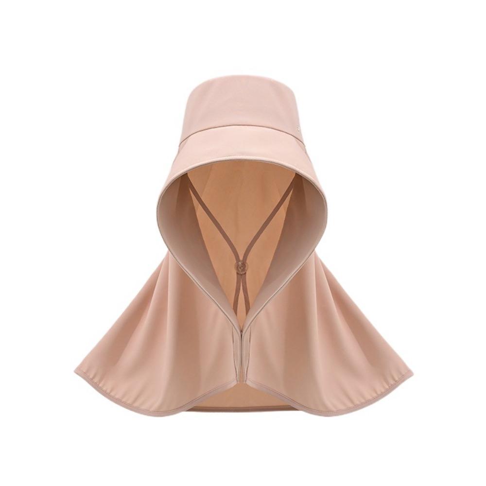 Wind Proof Large Brim Sun Hat Solid Color Sun Protection Cap Simple Wide Brim Sunhat  Fishing
