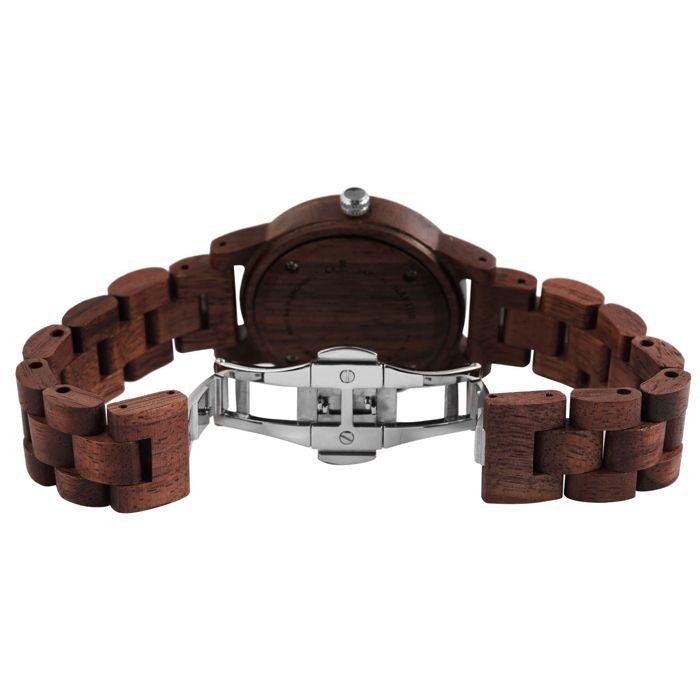 Montre femme - RAPTOR - Attilas - Bois de noyer - Boîtier 37 mm - Quartz Miyota 2035
