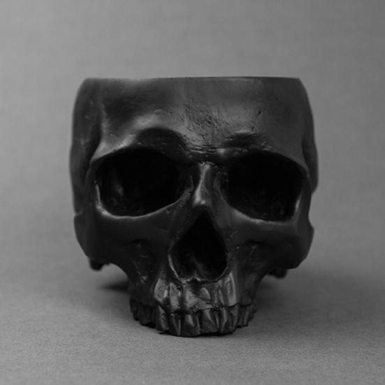 Skull Flower Pot Hanging Human Skull Plant Pot Halloween Candy Bowl Gothic Planter for Succulents Indoor Outdoor Decor