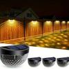 Outdoor Solar Semi-Circular LED Wall Light