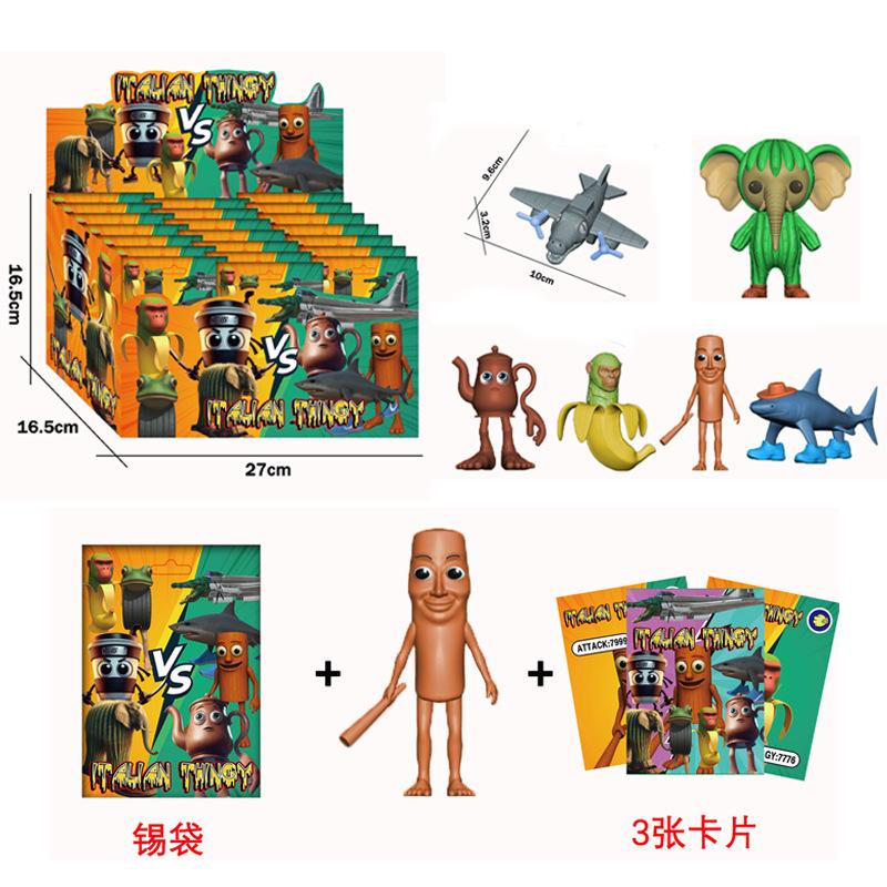 24pz Tralalelo Tralala Giocattoli Figura TungTungTung Sahur Action Figures Tralalelo Tralala Modello Squalo Lirililarila Pvc Giocattoli Regalo