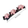 Flower Sparkling  Butterfly Braided Hair Clips Four-Leaf Clover Chopped Hairpin Duckbill Claw With 3 Small Hair Barrettes