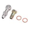 4AN to 1 8in NPT Banjo Bolt Stainless Steel Strong Load Bearing Secure Connection Banjo Adapter Connector Kit