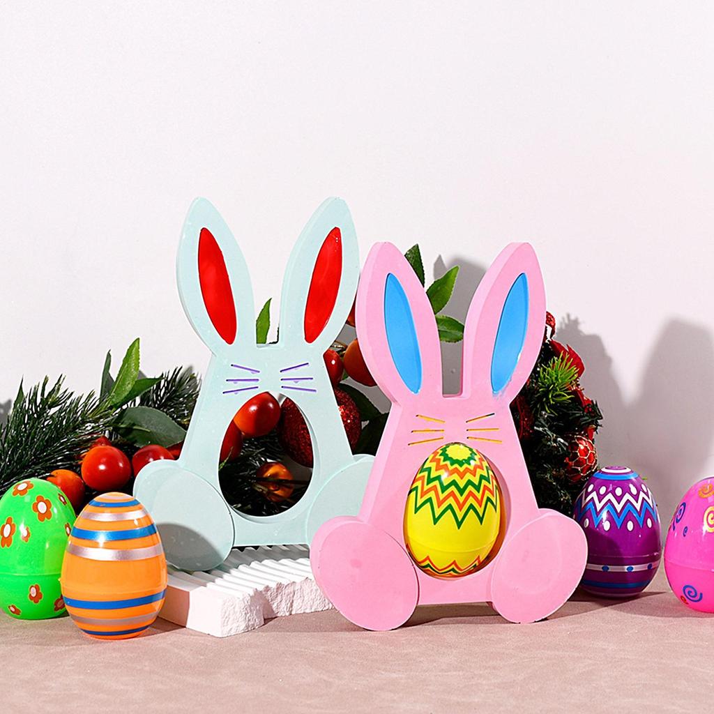 Bunny Resin Mold Handmade Easter Bunny Candle Mold Food-Grade Silicone Handmade Making Crafts for Jelly Ornaments Soap Candle